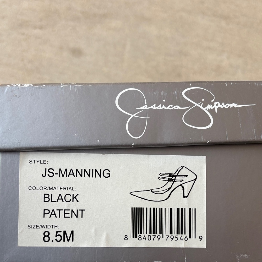 Jessica Simpson Black Patent Heels